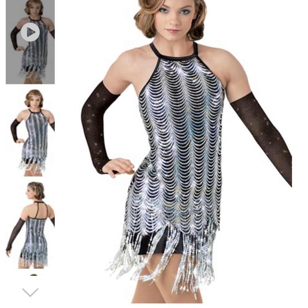 Black and Silver Flapper Costume